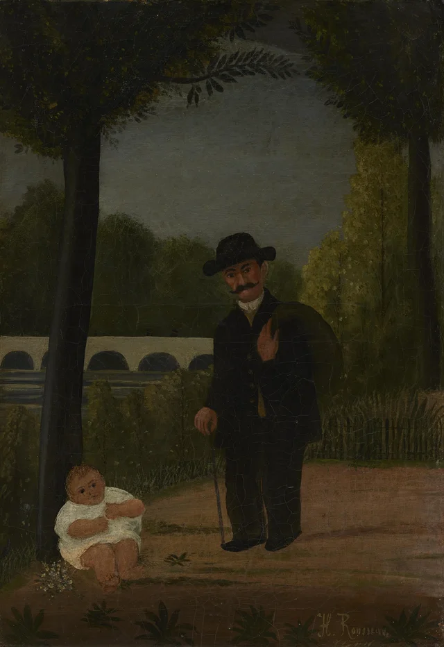 Paseante con niño