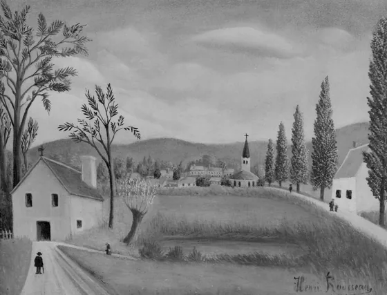 Village Landscape with Figures