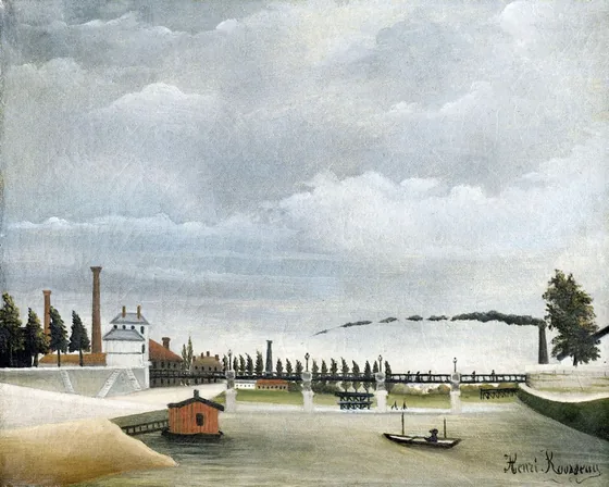 Vue de la passerelle de Passy