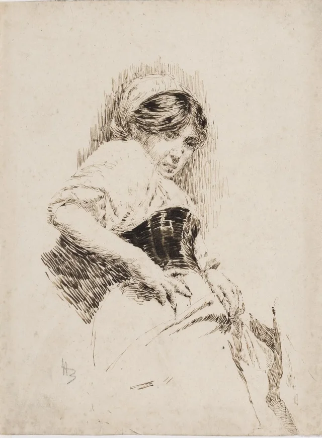 Ciociara (mulher, com a mão no quadril), Henrique Bernardelli