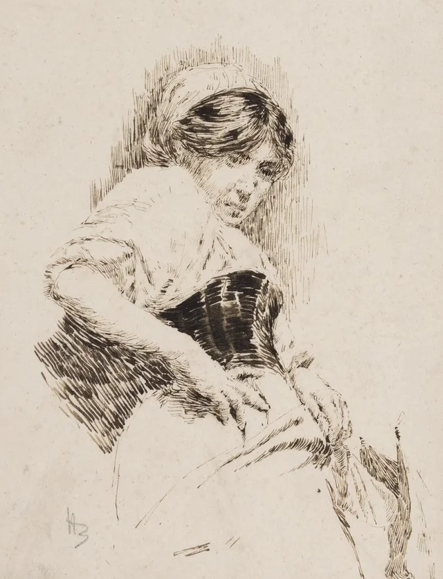 Ciociara (mulher, com a mão no quadril), Henrique Bernardelli
