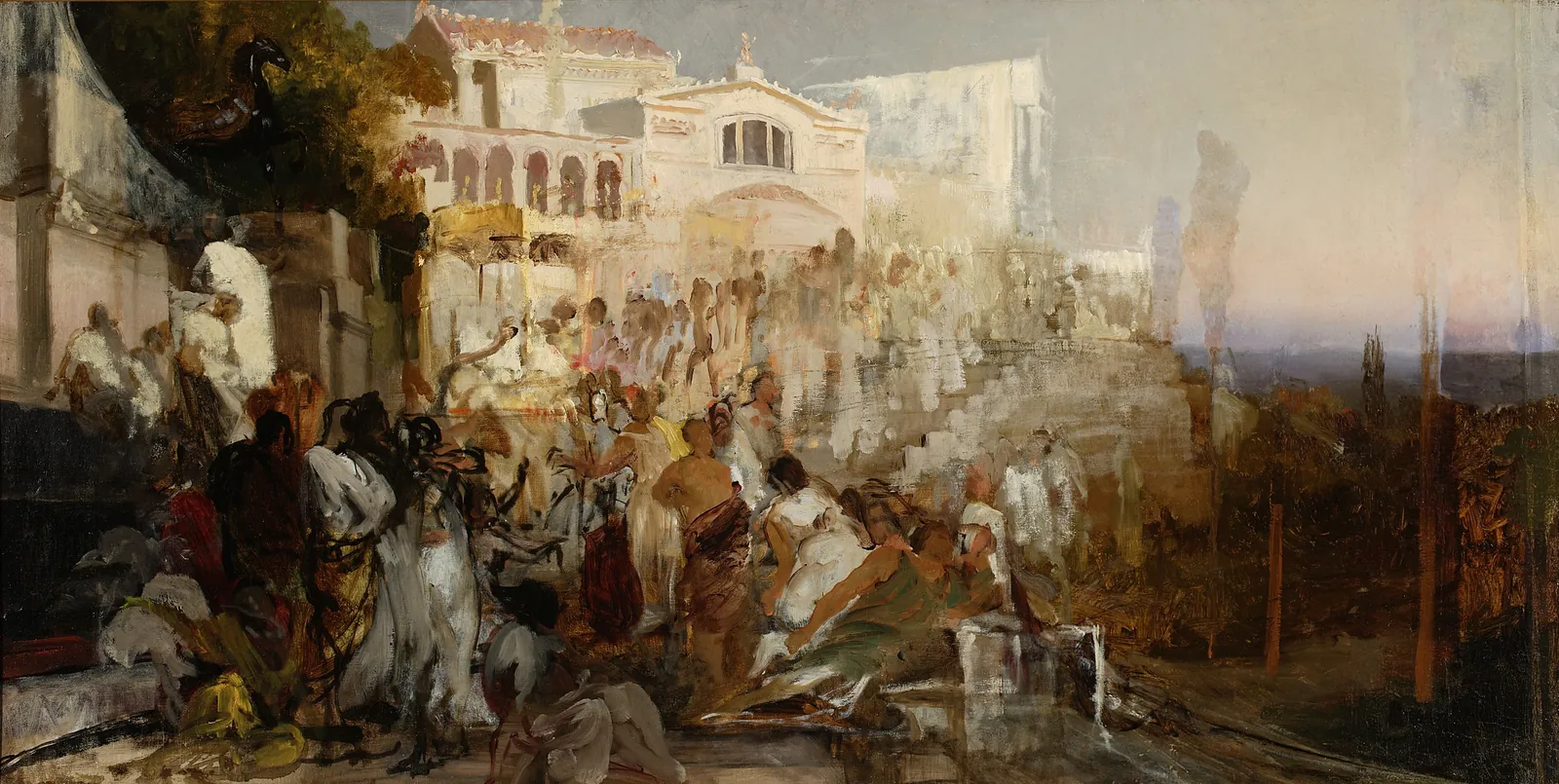 Candlesticks of Christianity, Sketch, Henryk Siemiradzki