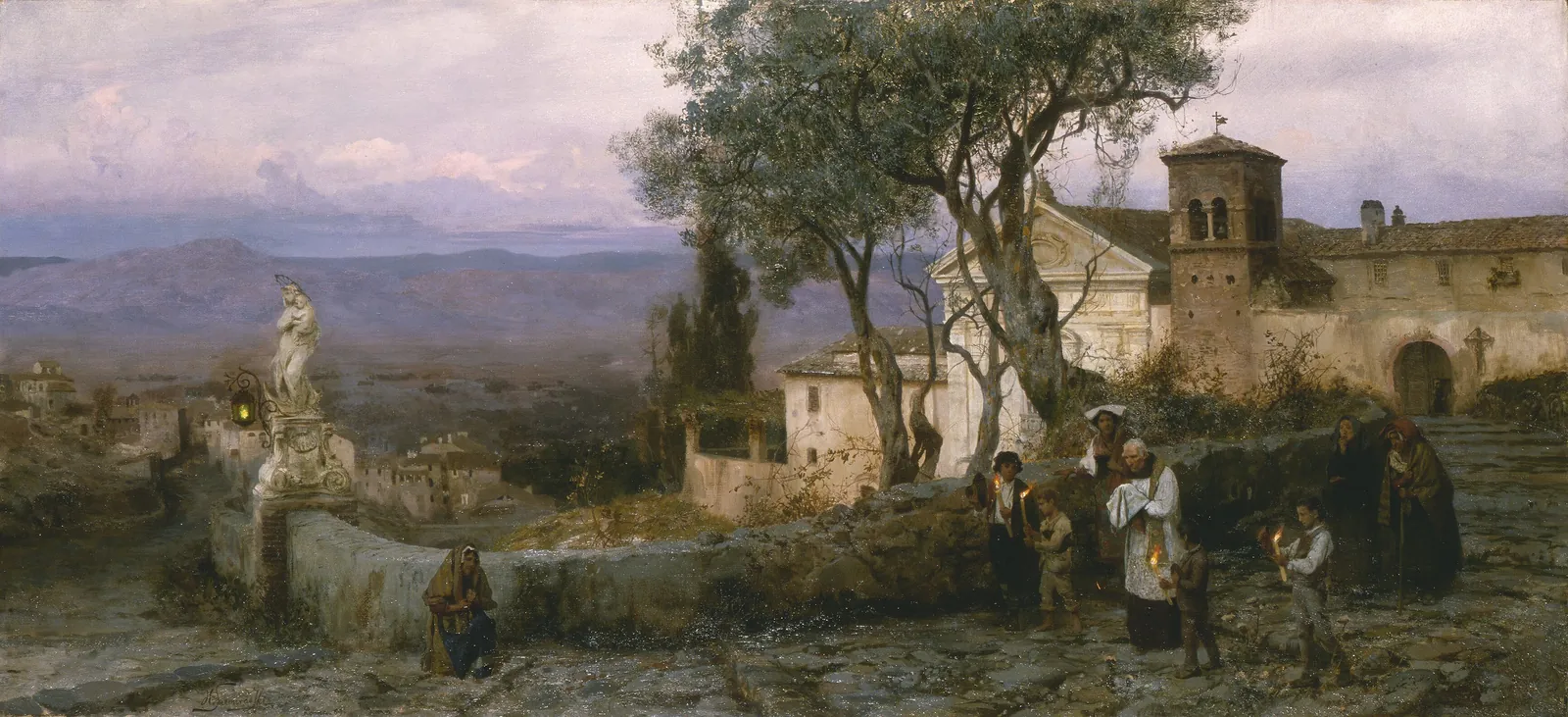 Con el viático, Henryk Siemiradzki