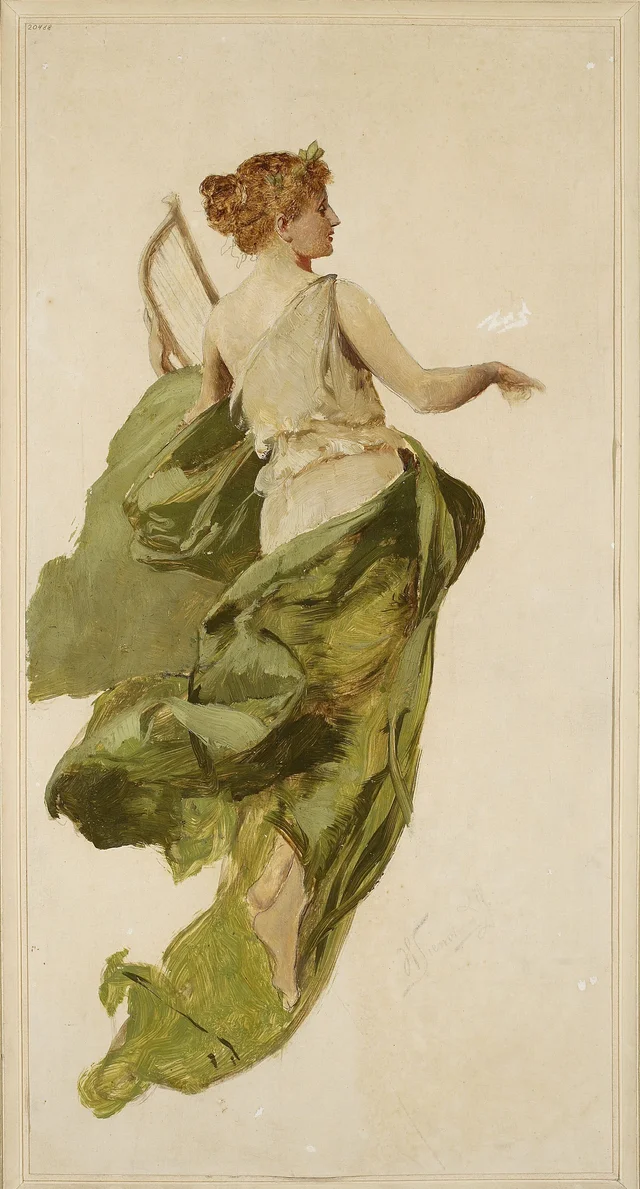 Allegory of Music, Sketch for the Stage Curtain of the Słowacki Theatre in Kraków