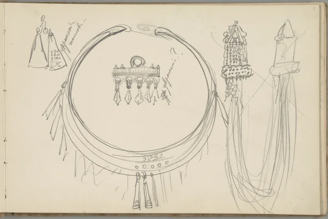 Sketchbook, folio 2: ornaments for “Funeral of a Noble Rus”