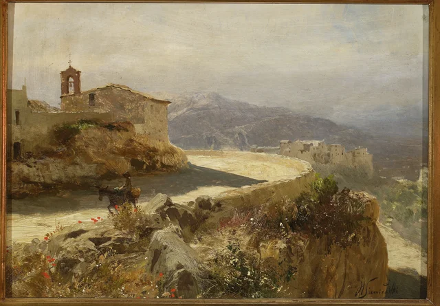 Italian Landscape with a Donkey