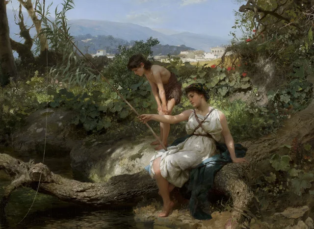 Idílio romano, a pesca