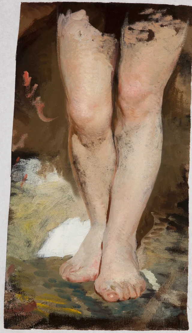 Study of Legs (Phryne) for “Phryne at the Festival of Poseidon in Eleusis”