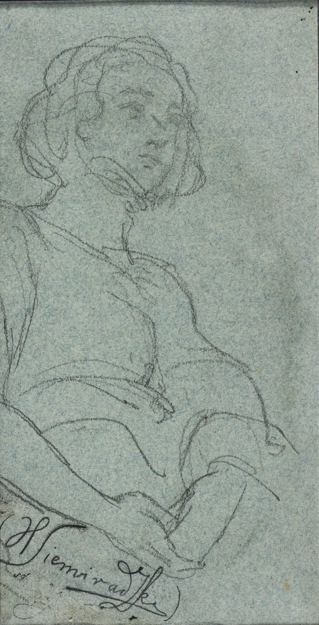 Estudo de figura feminina, Henryk Siemiradzki
