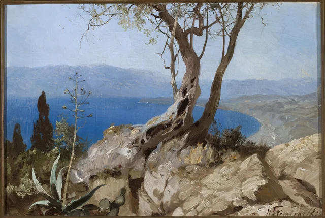 Lake View with a Rocky Shore (Bay View with a Rocky Shore)