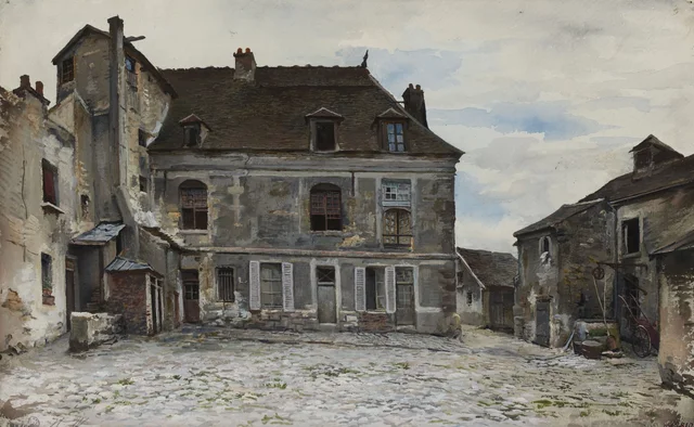 Ancien couvent des Bonhommes, rue Beethoven, en 1898, Herminie Waternau