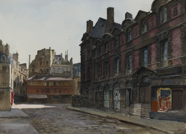 Former Palace of the Abbey of Saint-Germain-des-Prés in 1901
