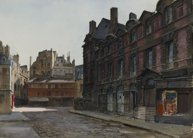 Former Palace of the Abbey of Saint-Germain-des-Prés in 1901, Herminie Waternau