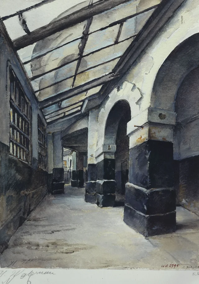 Couloir à Sainte-Pélagie en 1901, Herminie Waternau