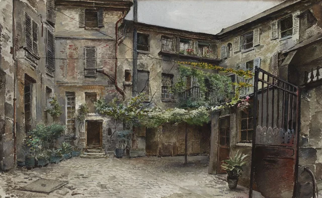 Cour du Commerce en 1897, Herminie Waternau