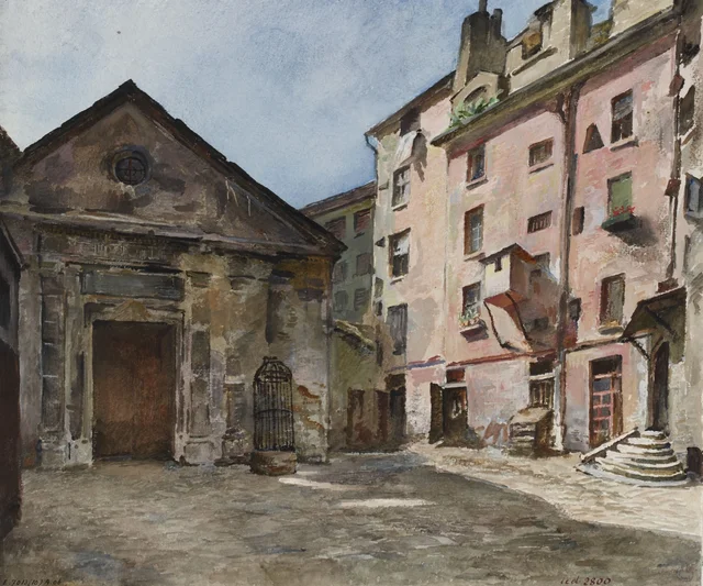 Église Saint-Julien-le-Pauvre en 1890, Herminie Waternau