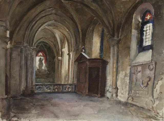 Intérieur de l'église Saint-Julien-le-Pauvre, Herminie Waternau