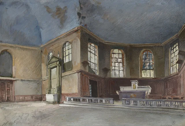 Interior of the Chapel of the Hôpital Laënnec, Herminie Waternau