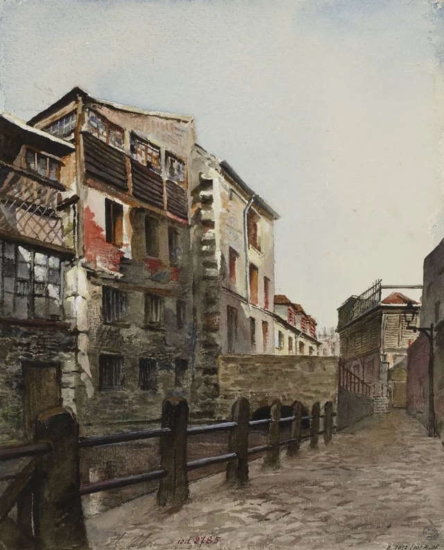 Rue de la Bièvre en 1898, Herminie Waternau