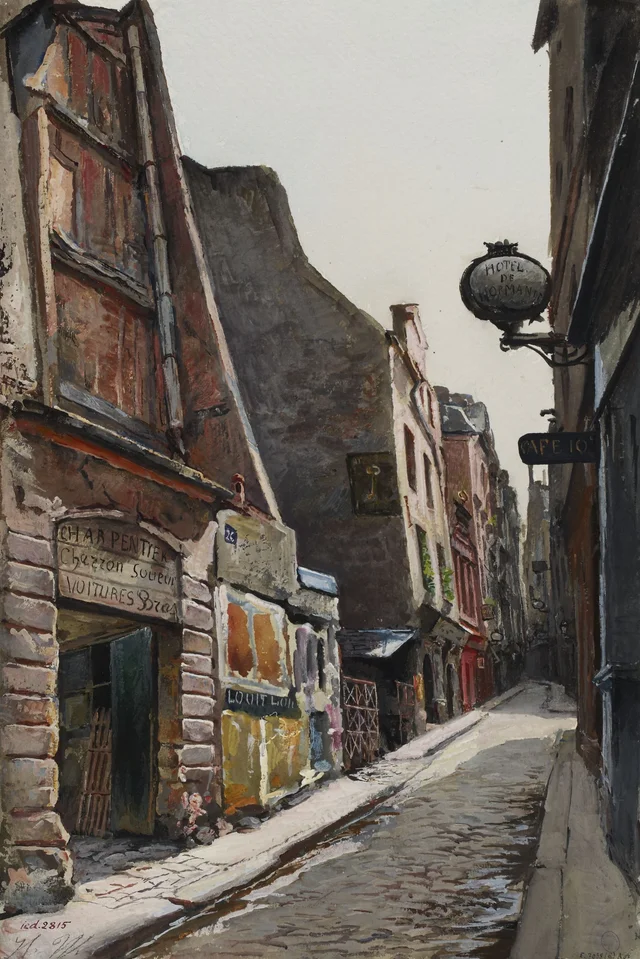 Rue de la Parcheminerie en 1898, Herminie Waternau