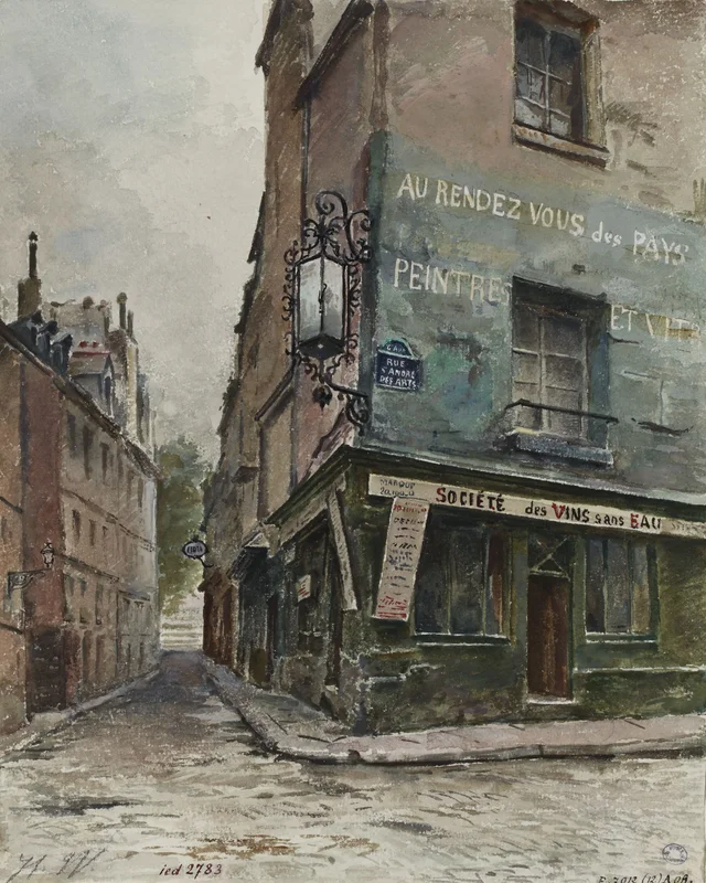 Rue Saint-André-des-Arts en 1897, Herminie Waternau