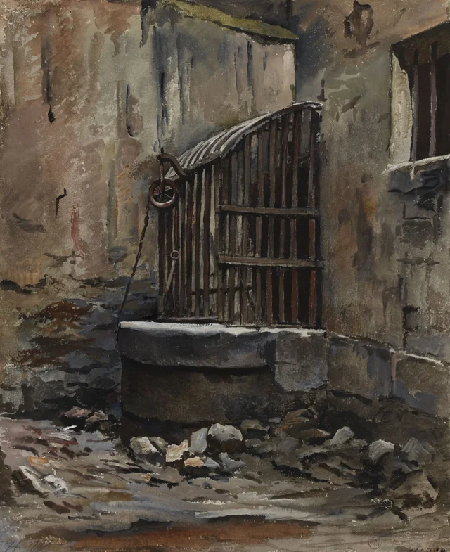 Vieux puits dans une cour rue des Poitevins, Herminie Waternau