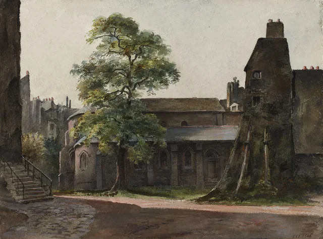 Vue de l'abside de l'église Saint-Julien-le-Pauvre, Herminie Waternau