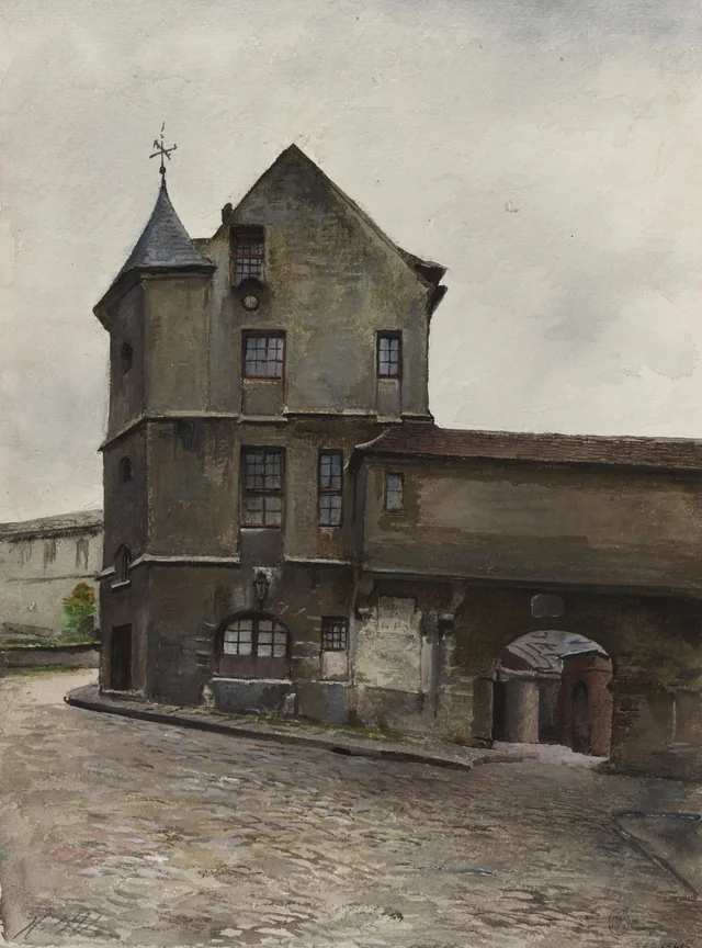 Vue de la maison dite de la Reine Blanche, rue des Gobelins, Herminie Waternau