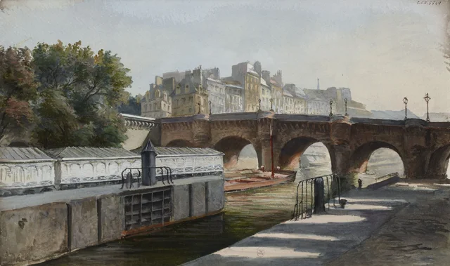 Vue de la Seine au Pont-Neuf, Herminie Waternau