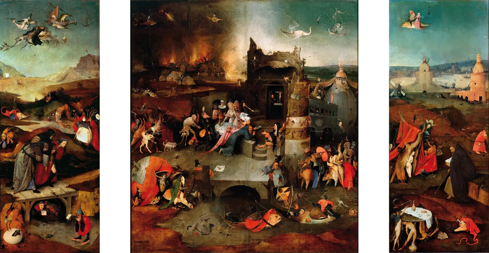 La Tentation de saint Antoine, Hieronymus Bosch