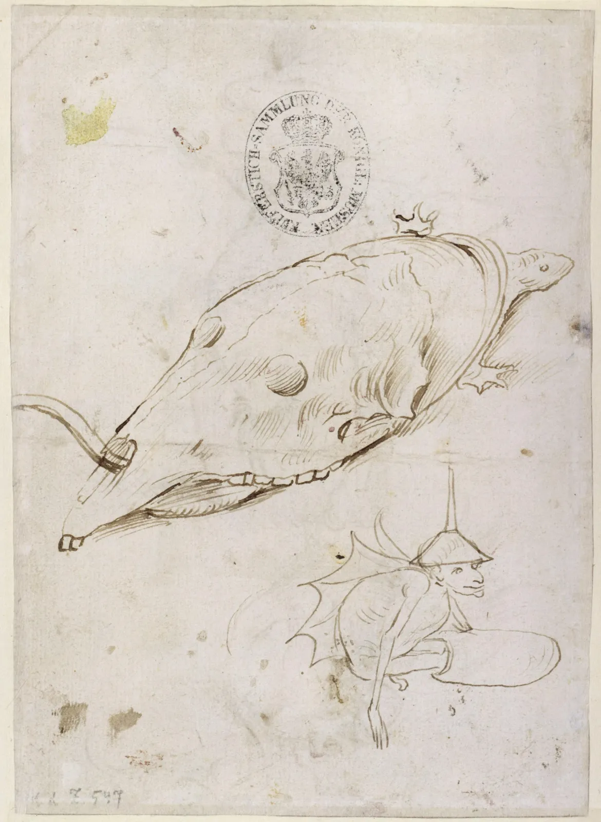 Two Monsters (verso), Hieronymus Bosch