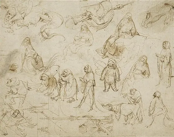 Croquis pour une tentation de saint Antoine