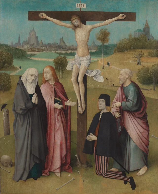 Crucifixion avec un donateur, Hieronymus Bosch