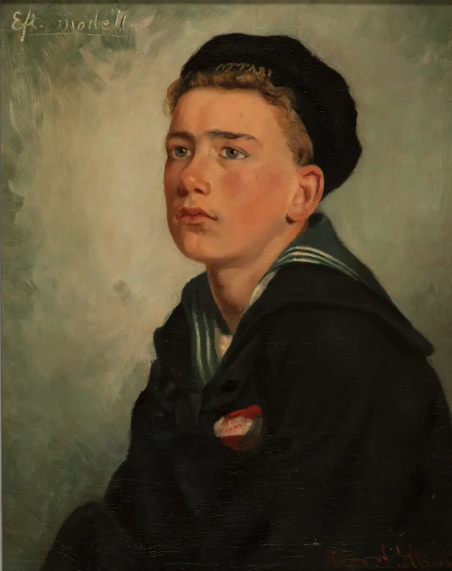 Bust of a sailor, Hilma af Klint