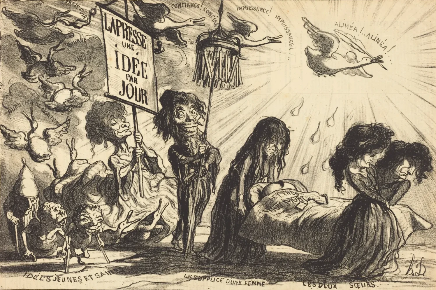 Un cuarto de hora después de su muerte aún estaba vivo, Honoré Daumier