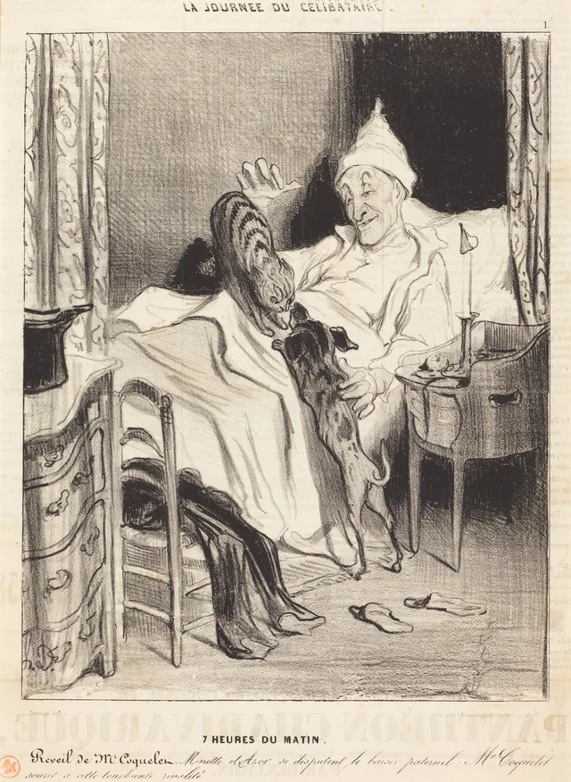 Seven in the Morning, Honoré Daumier