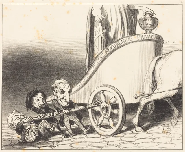 This Chariot Will Always Go On..., Honoré Daumier