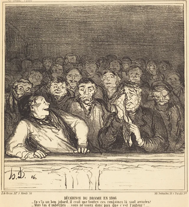 1866年の演劇の衰退