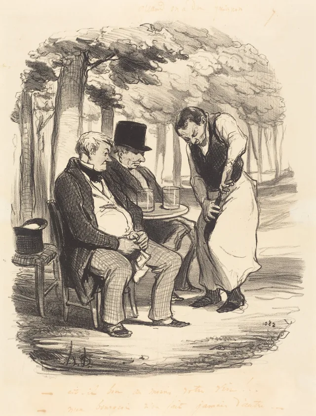 Est-il bon, au moins, votre vin!..., Honoré Daumier