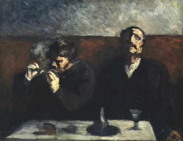 Fumeur et Buveur d'absinthe, Honoré Daumier