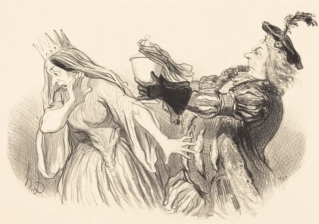 Hamlet, Honoré Daumier