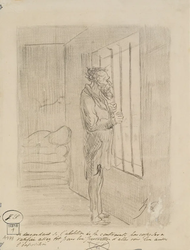 Homme sous clef, Honoré Daumier
