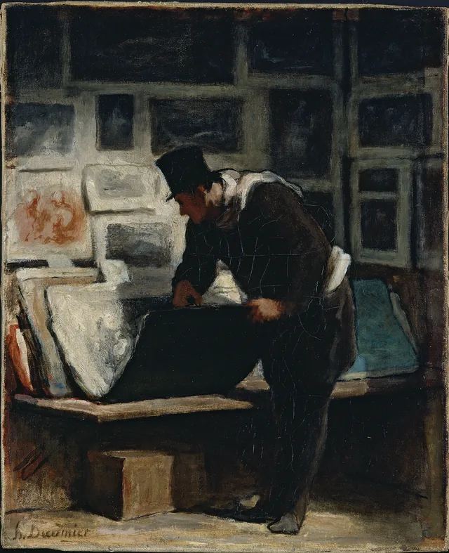 L'amateur d'estampes, Honoré Daumier