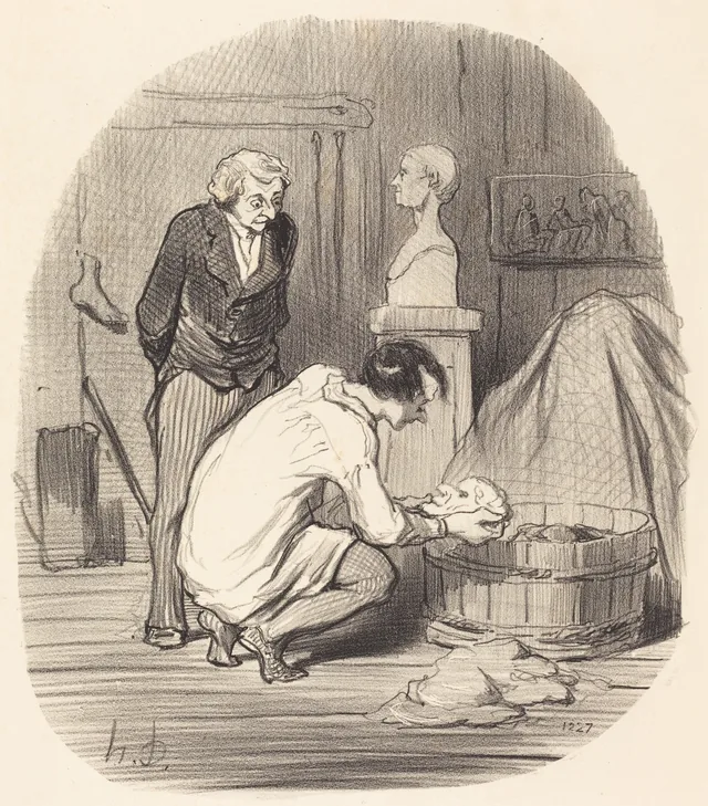 L'Artiste - Voila qui est terminé!..., Honoré Daumier