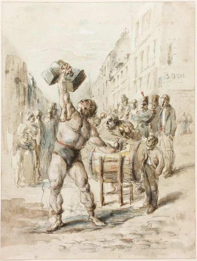 L'Haltérophile, Honoré Daumier