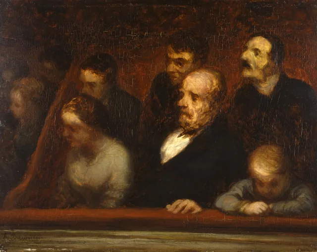 La Loge, Honoré Daumier