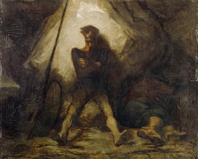 La víspera de don Quijote, Honoré Daumier