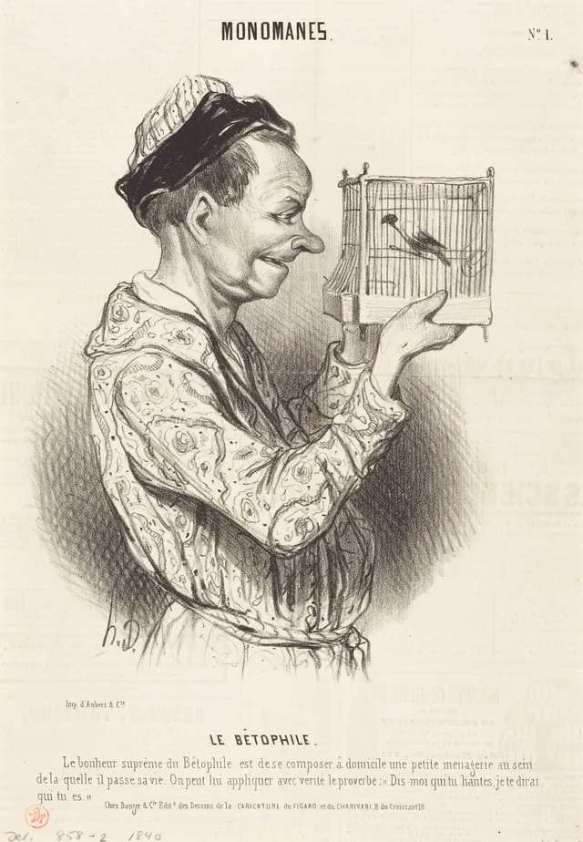 Le Bétophile, Honoré Daumier