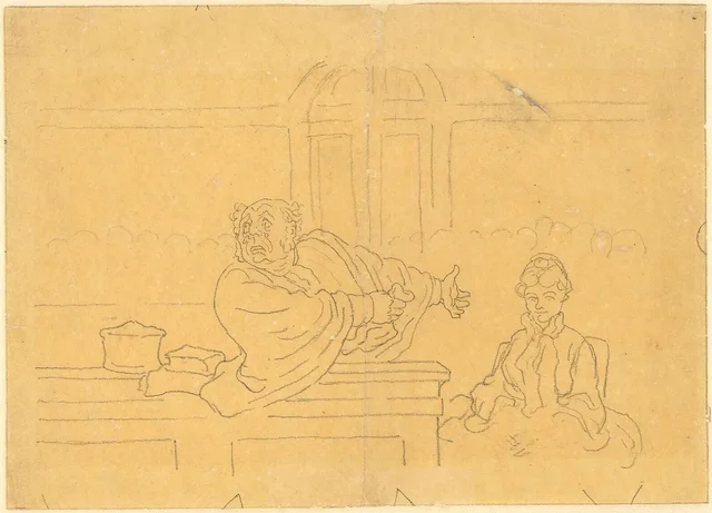 De verdediger ('Le défenseur'), Honoré Daumier