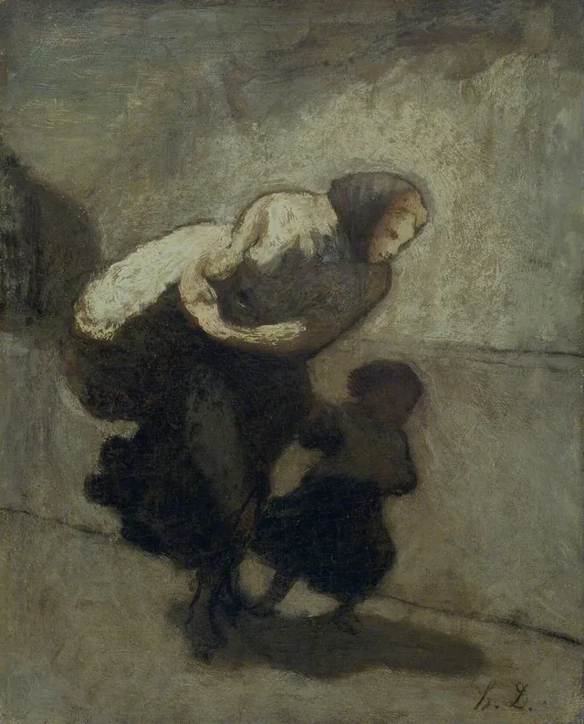 Le Lourd Fardeau, Honoré Daumier